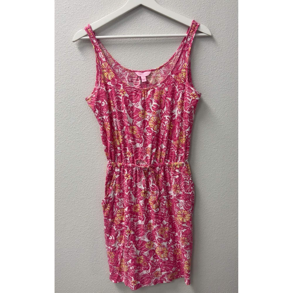 Lilly‎ Pulitzer Tropical Floral Mini Dress Preppy Resortwear Coastal Grandma